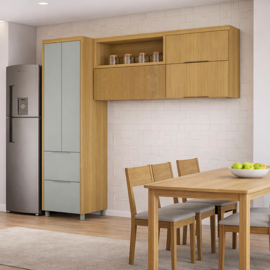 Cozinha 3 Peças 5 Portas 22cm Marquesa Nesher