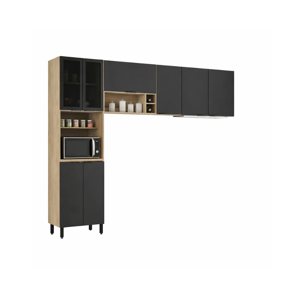 Cozinha Modulada 3 Peças 8 Portas Firenze Demóbile - Image 2