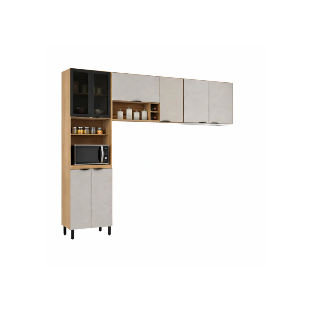 Cozinha Modulada 3 Peças 8 Portas Firenze Demóbile - Image 8
