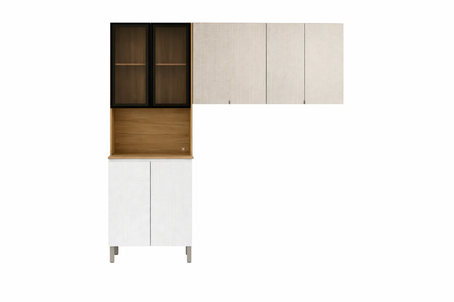 Cozinha Modulada Art 3 Peças 6 Portas Kits Paraná - Image 2