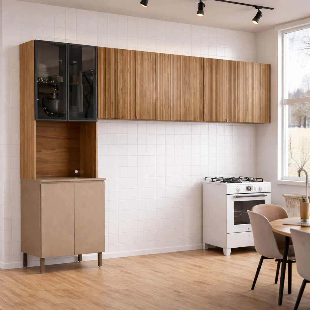 Cozinha Modulada Art 3 Peças 6 Portas Kits Paraná - Image 7