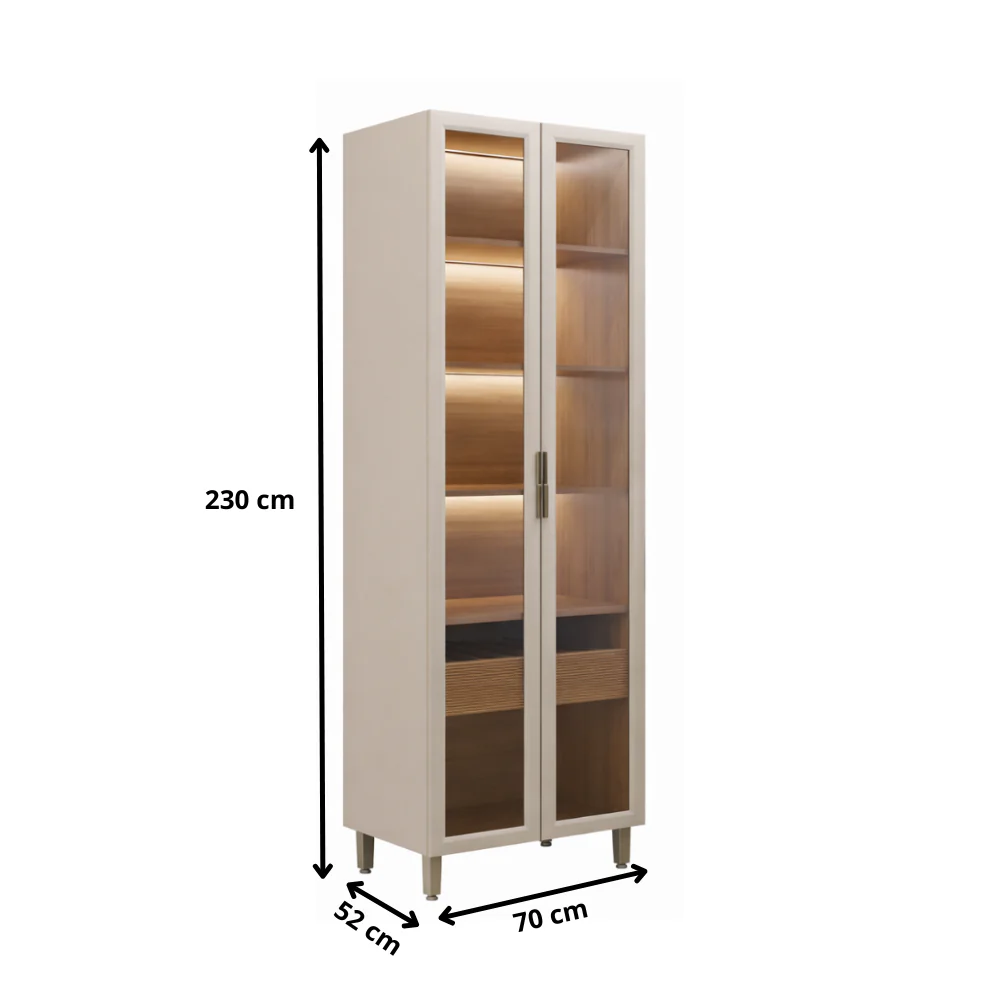 Cristaleira Allure 2 Portas 70cm Linea - Image 4