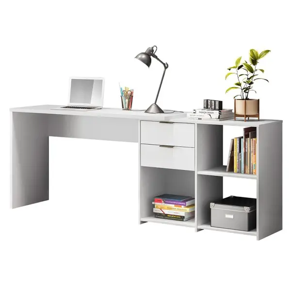 Escrivaninha 2 Gavetas 3 Nichos Office NT2060 Notável Móveis - Image 3