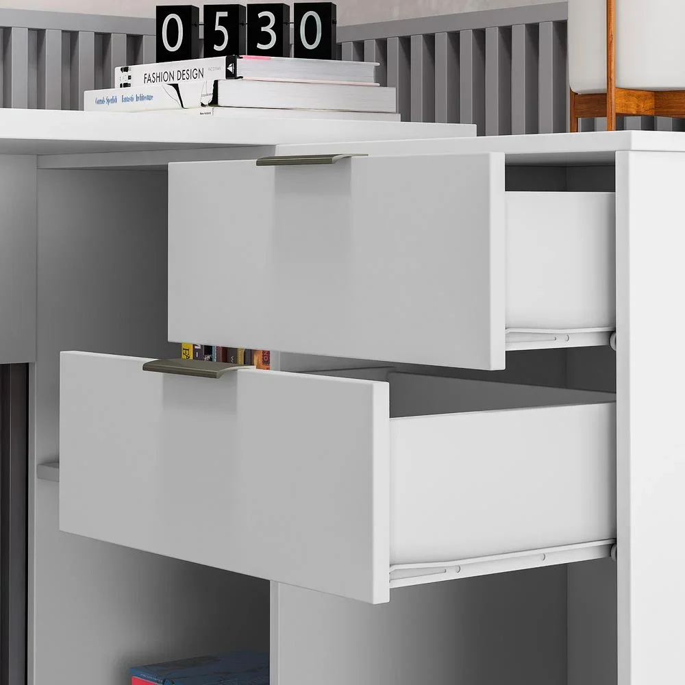 Escrivaninha 2 Gavetas 3 Nichos Office NT2060 Notável Móveis - Image 4