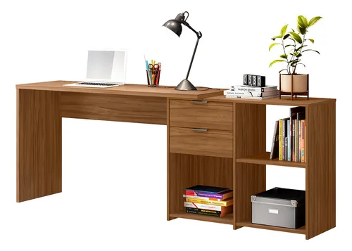 Escrivaninha 2 Gavetas 3 Nichos Office NT2060 Notável Móveis - Image 8