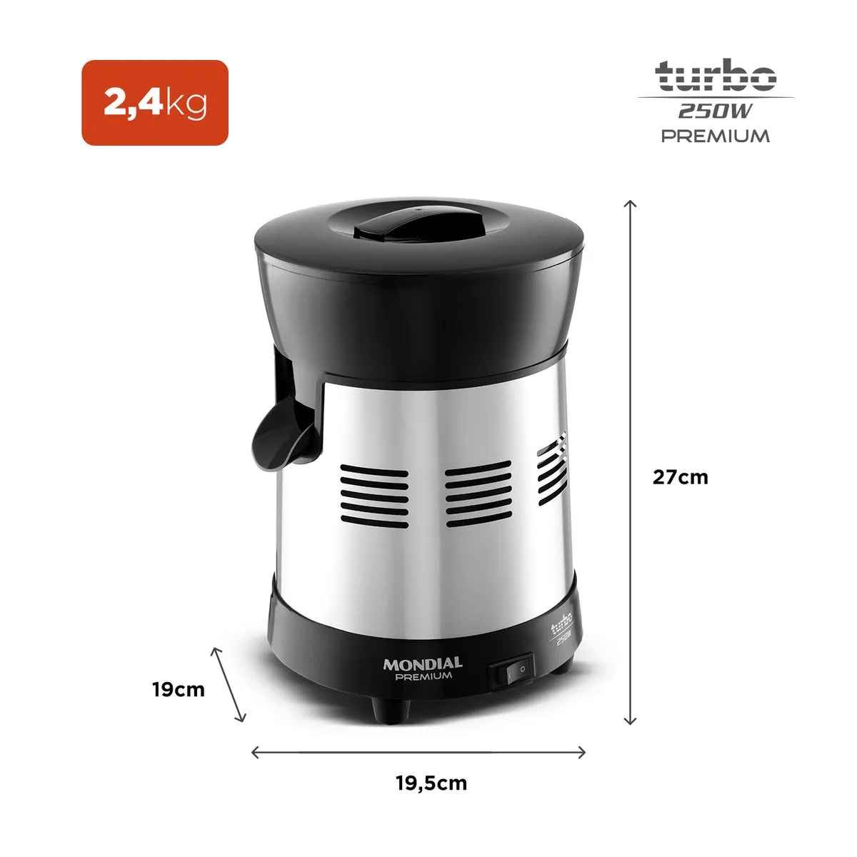 Extrator de Sucos Mondial Turbo Premium E-10 - Image 6