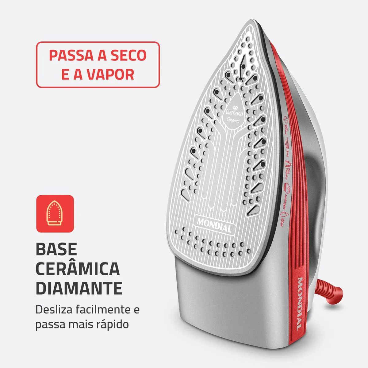 Ferro a Vapor Mondial FVN-01-O - Image 3