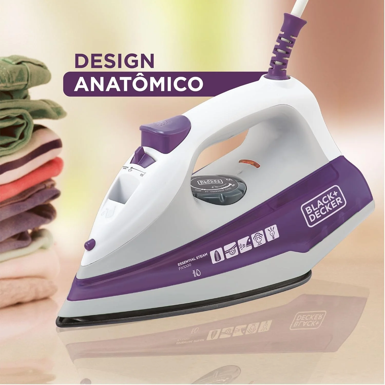 Ferro de Passar a Vapor FX1000 Black & Decker - Image 6