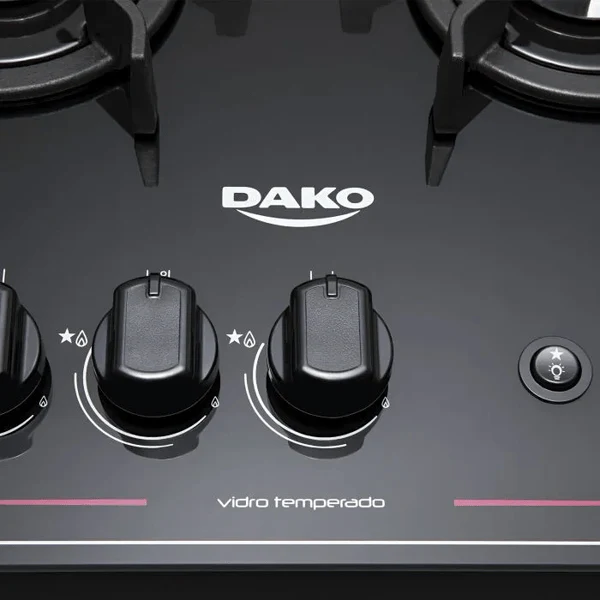 Fogão 4 Bocas Mesa de Vidro  Automático Magister Dako - Image 8
