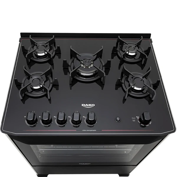Fogão 5 Bocas com Mesa de Vidro Automático  Magister Dako - Image 3