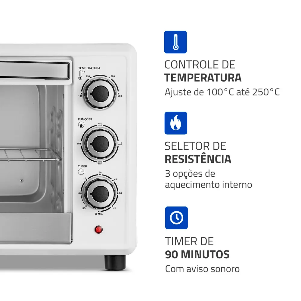 Forno Elétrico 42L 1600W Family II Mondial - Image 3