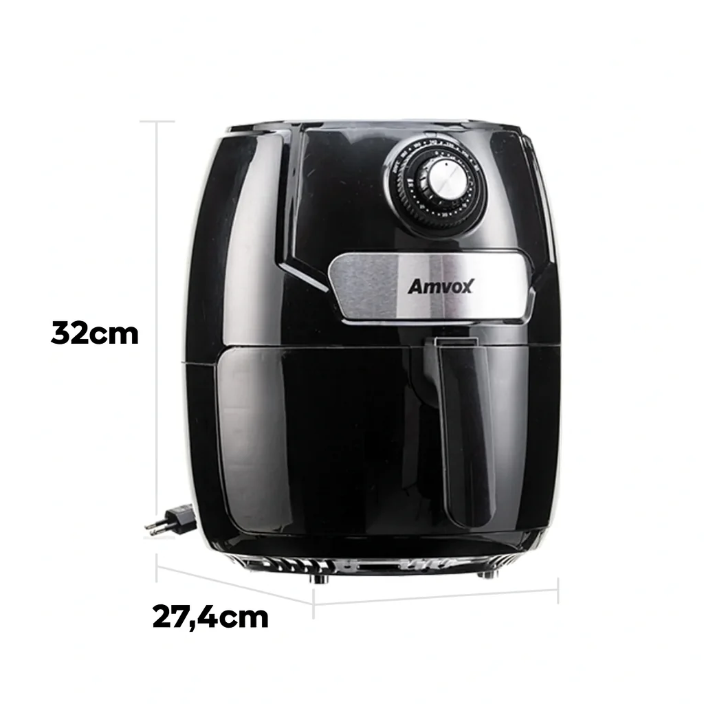 Fritadeira Elétrica Air Fryer Amvox 4,5 Litros ARF 1245 - Image 4