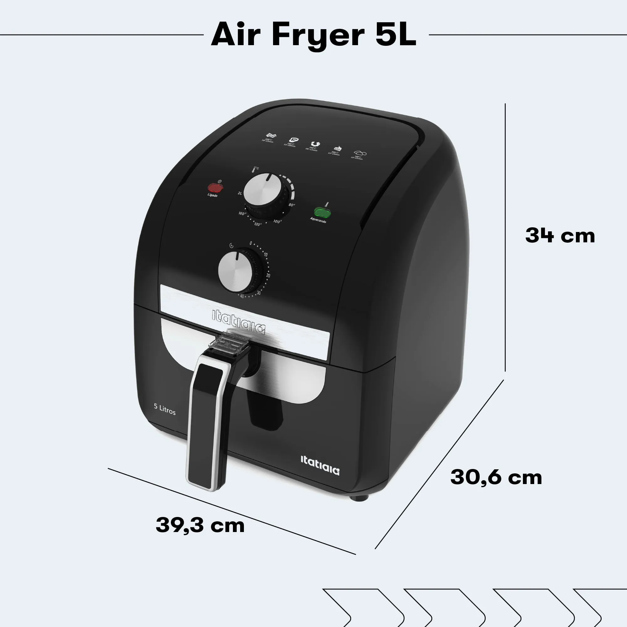 Fritadeira Elétrica Air Fryer Itatiaia 5L - Image 11