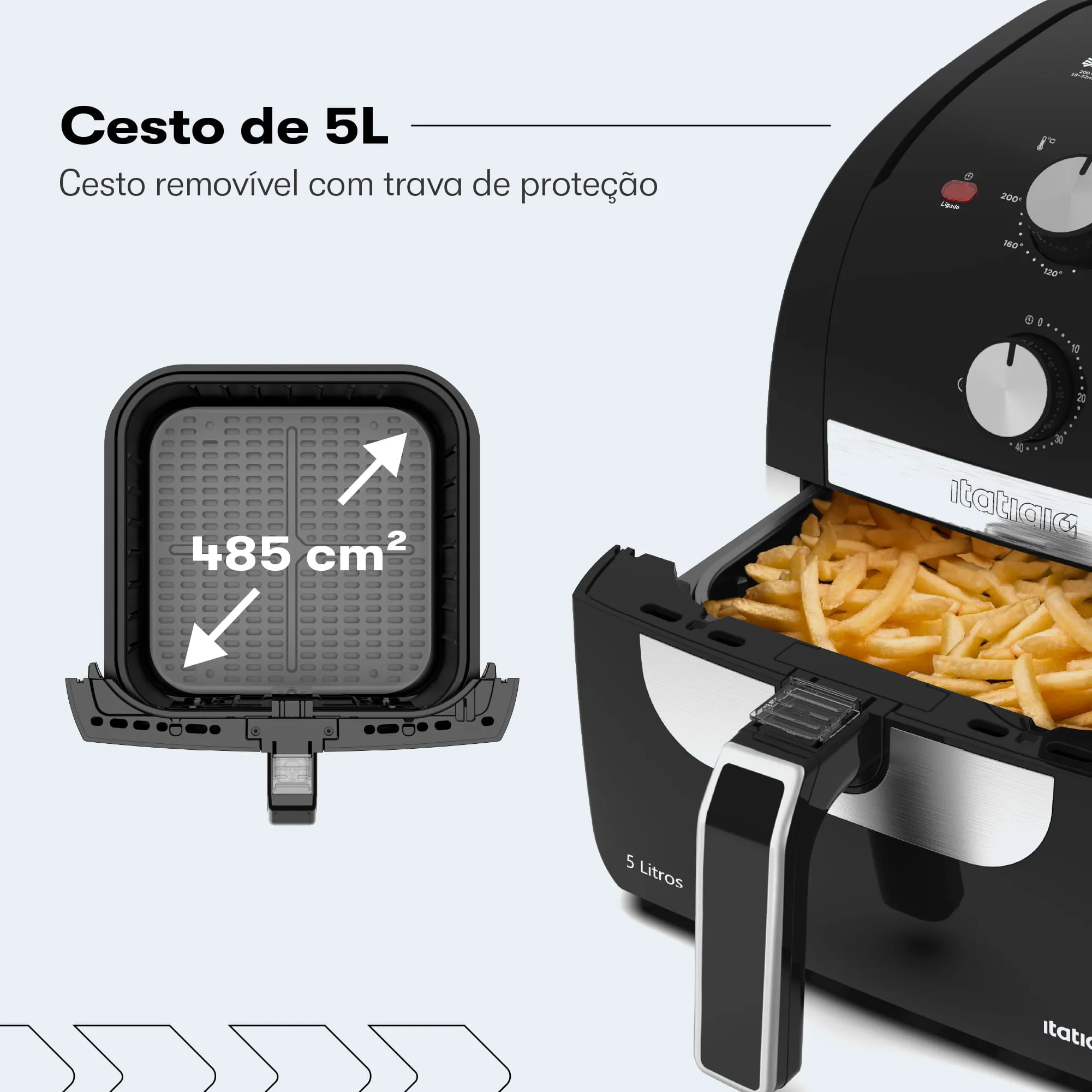 Fritadeira Elétrica Air Fryer Itatiaia 5L - Image 5
