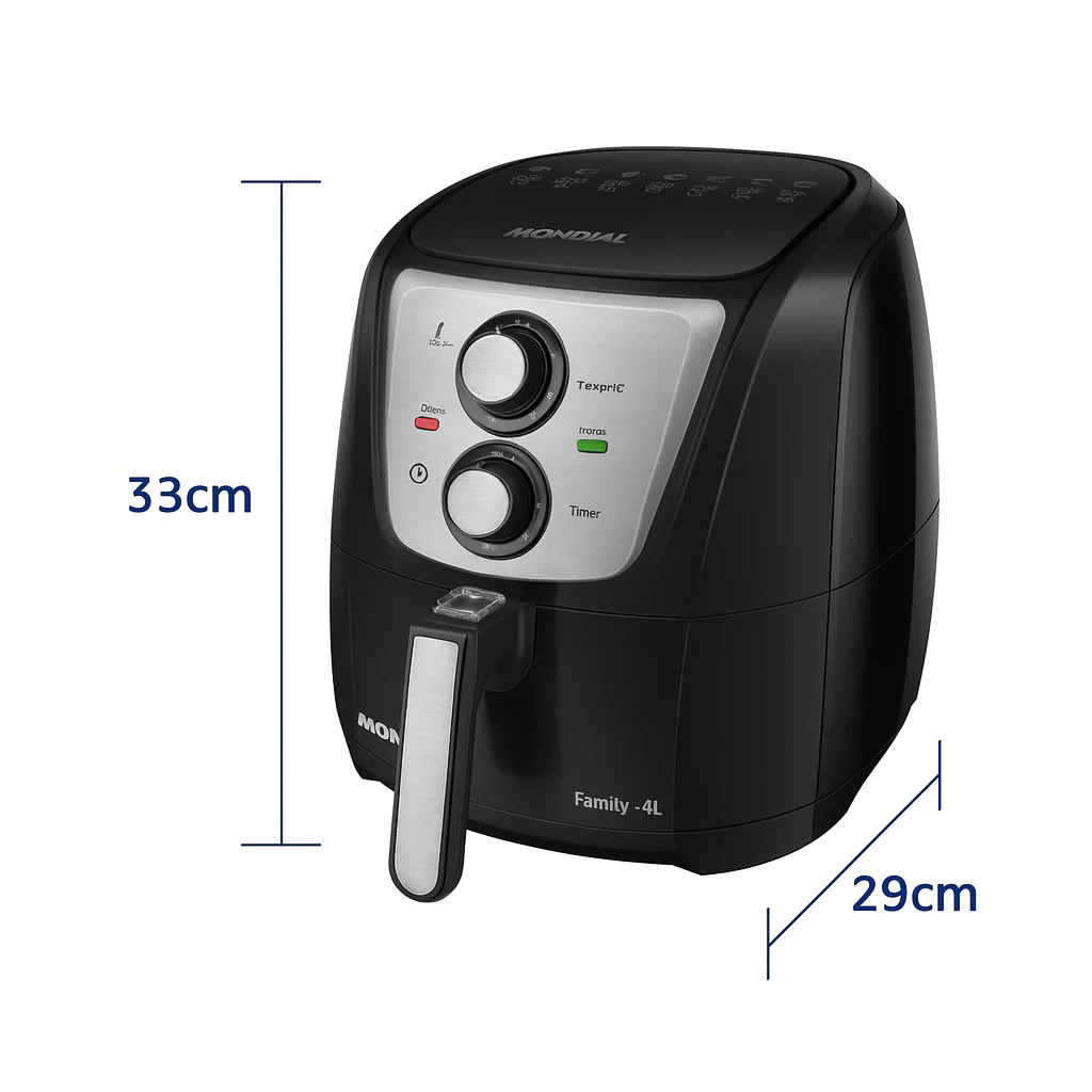 Fritadeira Elétrica Air Fryer Mondial 4 Litros AFN-40-TBI - Image 4