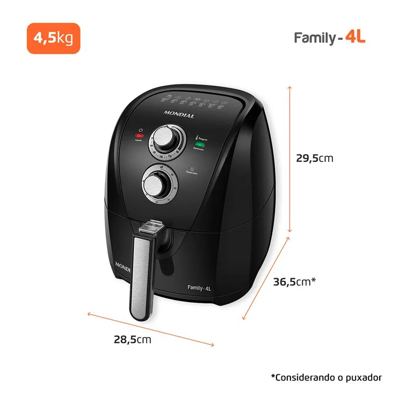 Fritadeira Sem Óleo Air Fryer Mondial AFN-40-BFS - Image 8
