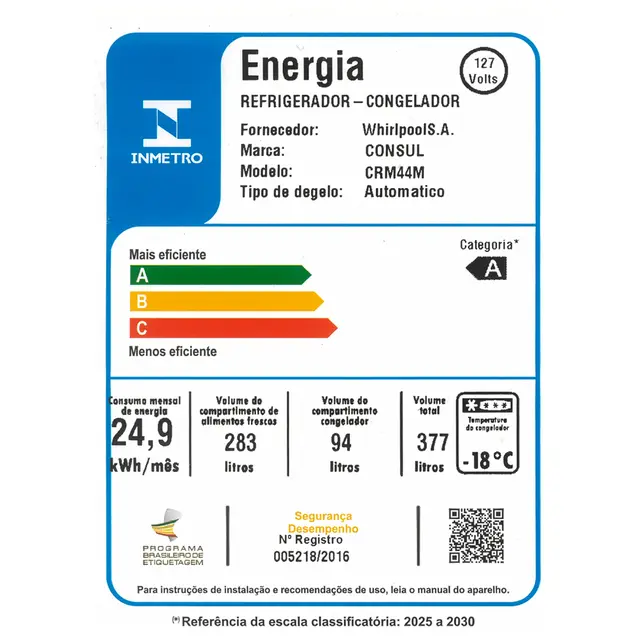 Geladeira Refrigerador Frost Free Duplex 377L CRM44AB Consul - Image 7