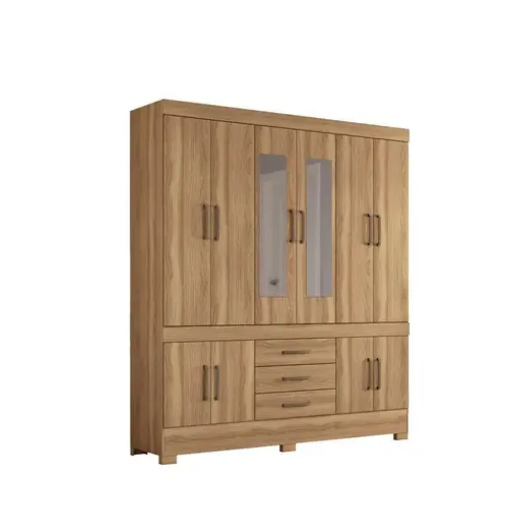 Guarda-Roupa Casal 10 Portas 3 Gavetas com Espelho Murano Demóbile - Image 6
