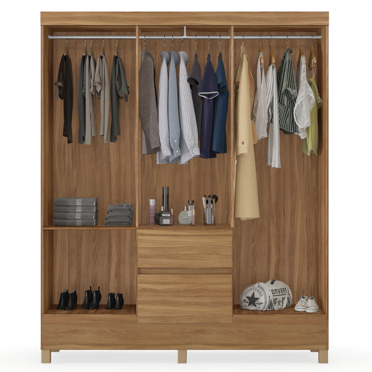 Guarda-Roupa Casal 6 Portas 2 Gavetas Flash Demóbile - Image 10