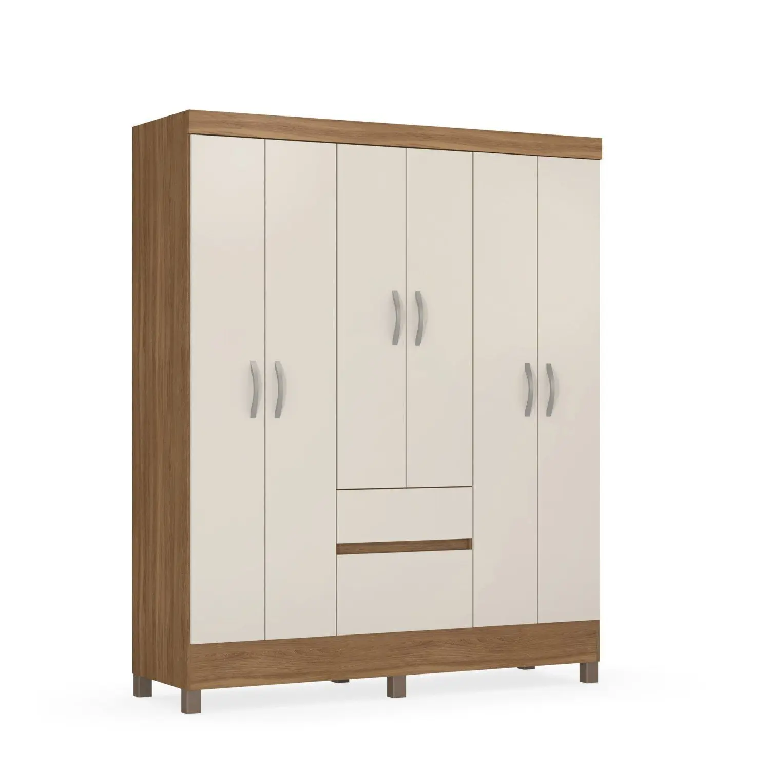 Guarda-Roupa Casal 6 Portas 2 Gavetas Flash Demóbile - Image 9