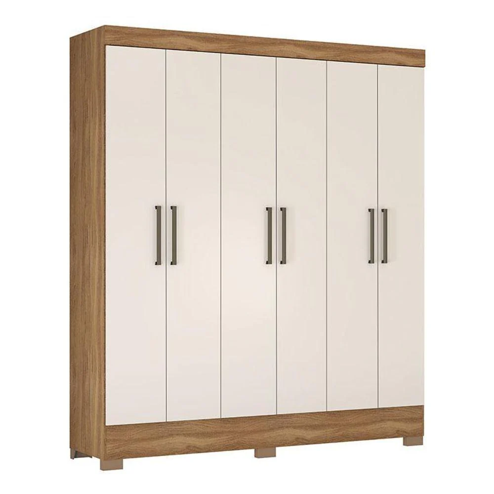 Guarda Roupa Casal 6 Portas 2 Gavetas Verso Demóbile - Image 8