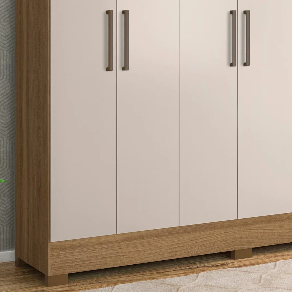 Guarda-Roupa Casal 6 Portas 3 gavetas Prático Demóbile - Image 8