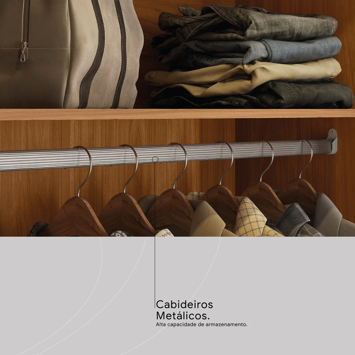 Guarda-roupa Casal 6 Portas 4 Gavetas com Espelho Ópera Demóbile - Image 12