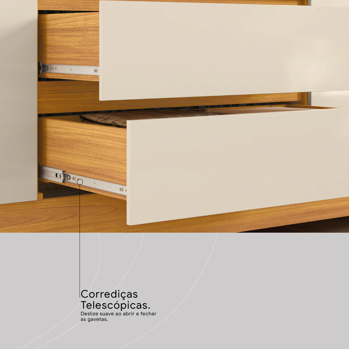 Guarda-roupa Casal 6 Portas 4 Gavetas com Espelho Ópera Demóbile - Image 4
