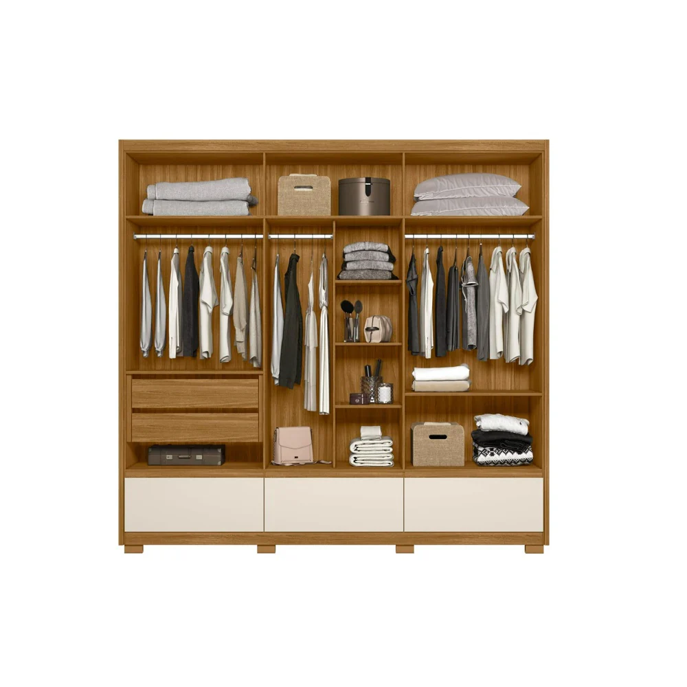 Guarda-Roupa Casal 6 Portas 5 Gavetas com Espelho Amazonas Moval - Image 3