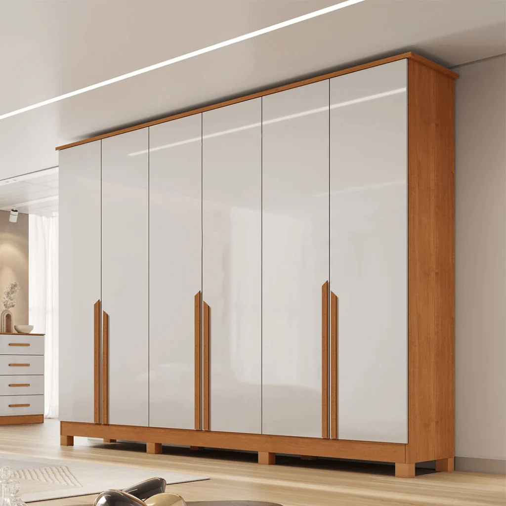 Guarda-Roupa Casal Em MDF 6 Portas 6 Gavetas Bianca Bianchi - Image 6