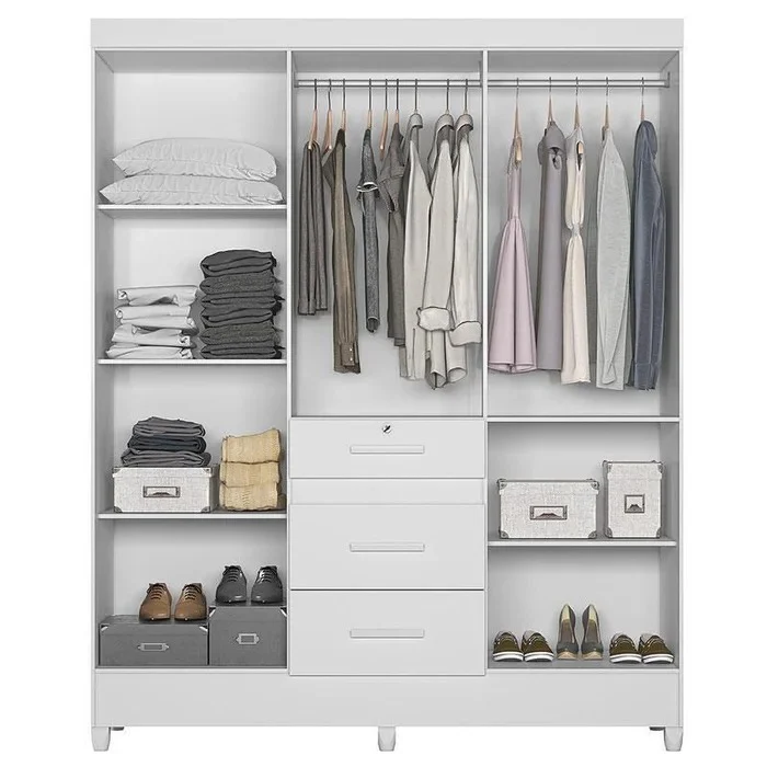 Guarda-Roupa Casal Itatiba 6 Portas 3 Gavetas Moval - Image 3