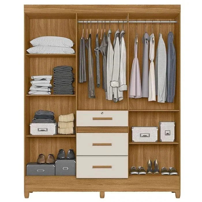 Guarda-Roupa Casal Itatiba 6 Portas 3 Gavetas Moval - Image 6