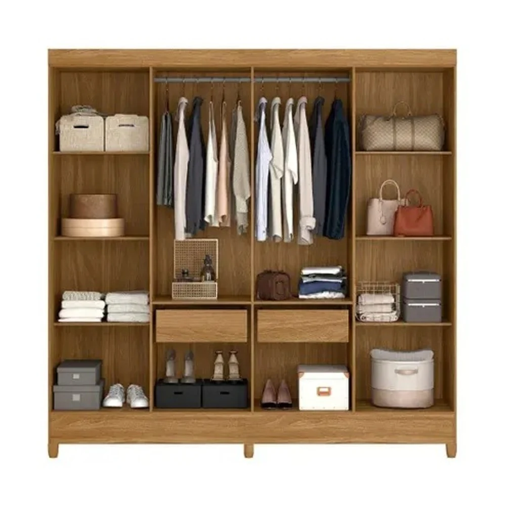 Guarda-Roupa Marajó Casal 8 Portas 2 Gavetas Moval - Image 3