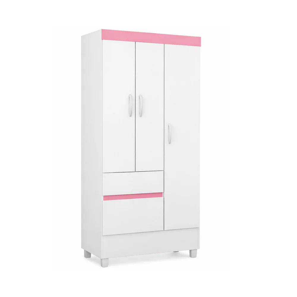 Guarda-Roupa Solteiro 3 Portas 2 Gavetas Wind Demóbile - Image 7
