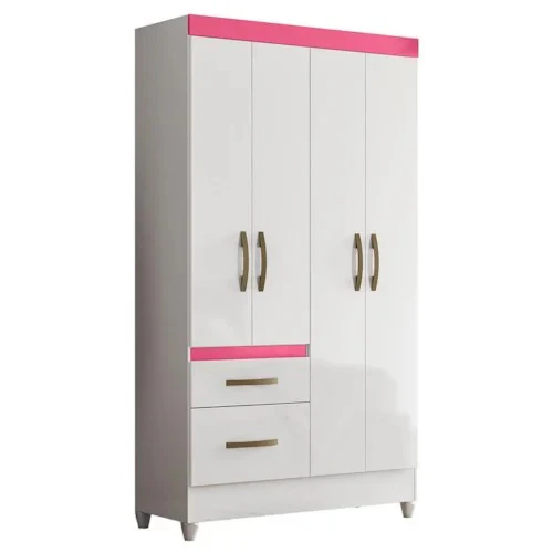 Guarda-Roupa Solteiro 4 Portas 2 Gavetas Madri Moval - Image 7