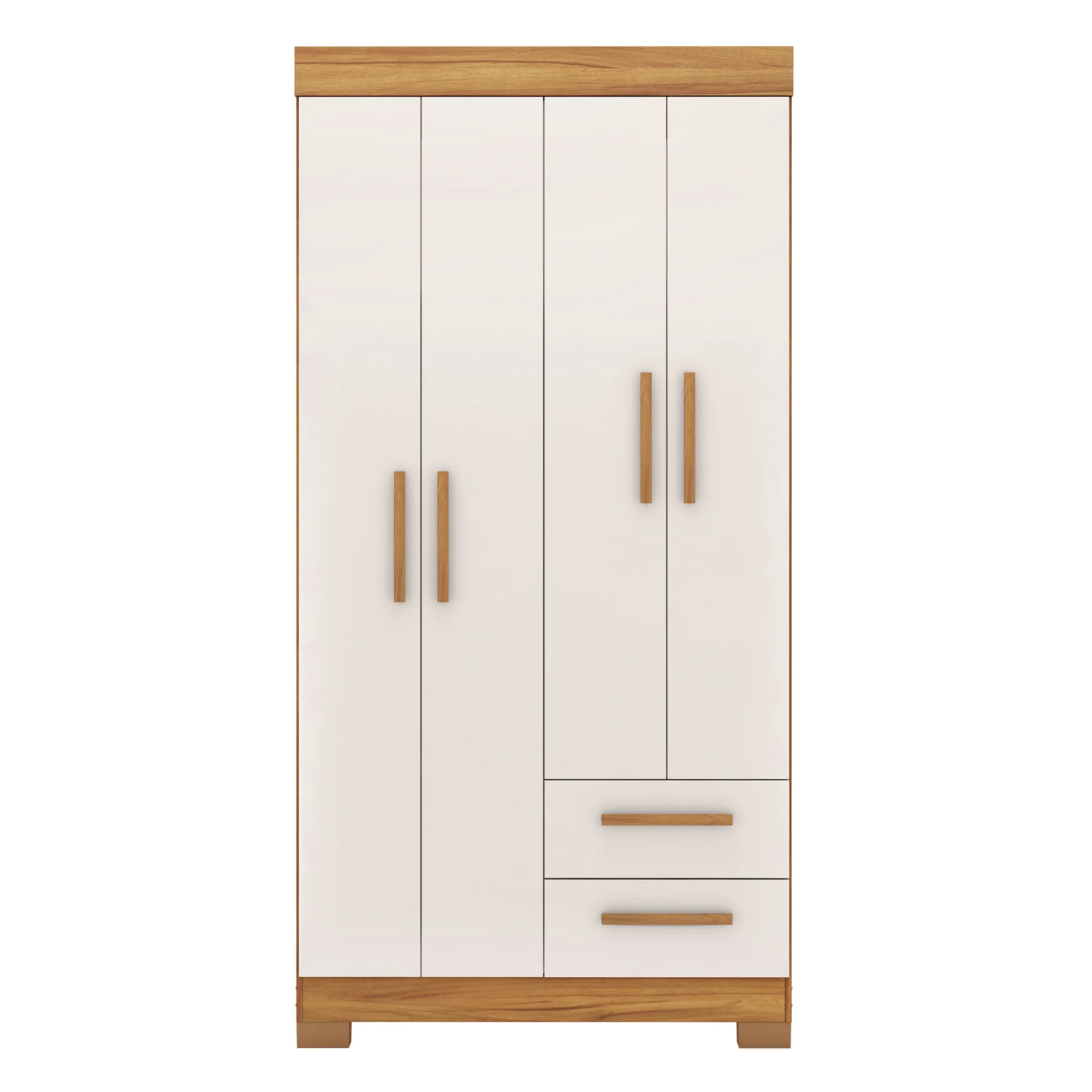 Guarda-Roupa Solteiro 4 Portas 2 Gavetas Nt6010 Notável Móveis - Image 12