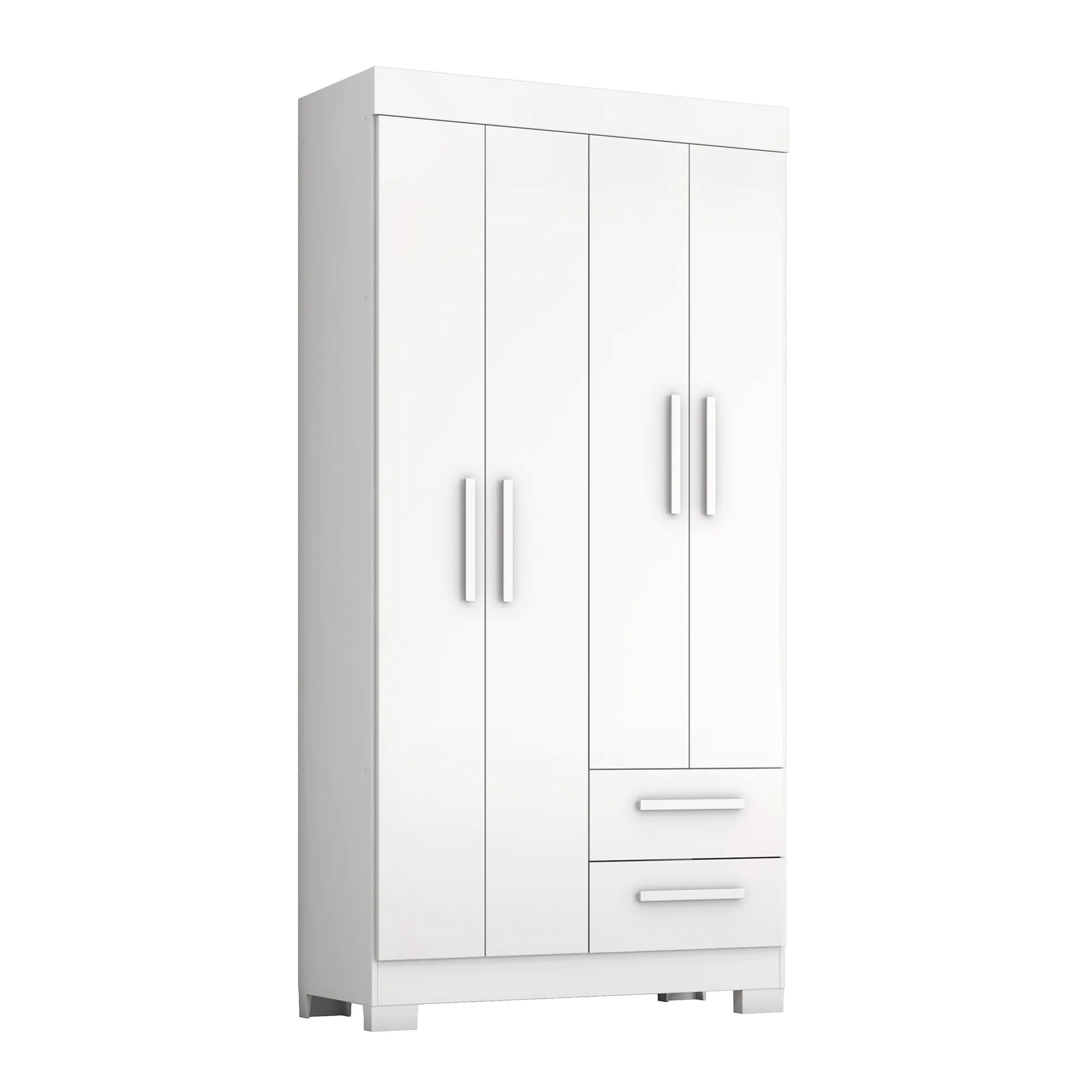 Guarda-Roupa Solteiro 4 Portas 2 Gavetas Nt6010 Notável Móveis - Image 2