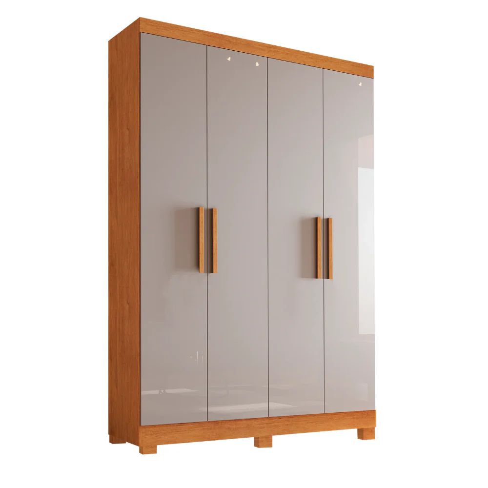 Guarda Roupa Solteiro 4 Portas 2 Gavetas Sergipe Bianchi - Image 6