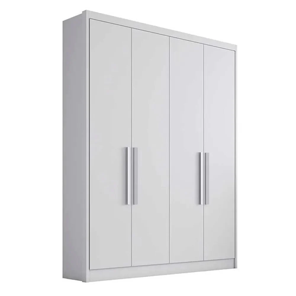 Guarda-Roupa Solteiro Moderni Plus 4 Portas 3 Gavetas Novo Horizonte com Cabideiros - Image 5