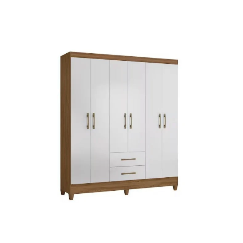 Guarda-Roupa Casal 6 Portas 2 Gavetas Panamá Moval - Image 5