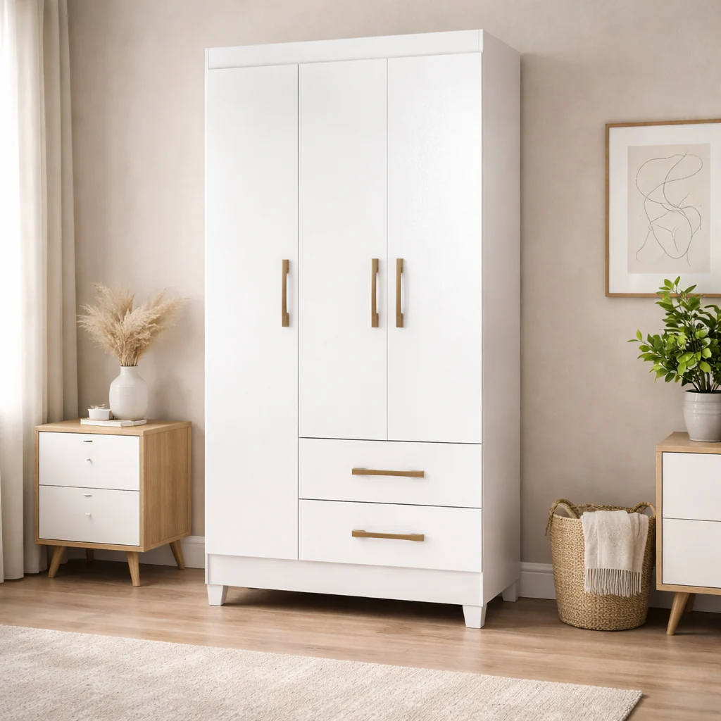 Guarda-Roupa 3 Portas 2 Gavetas Lima Moval - Image 4