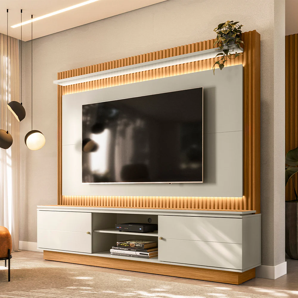 Home para Tv Até 75 Polegadas 2 Portas Flex Guararapes Linea