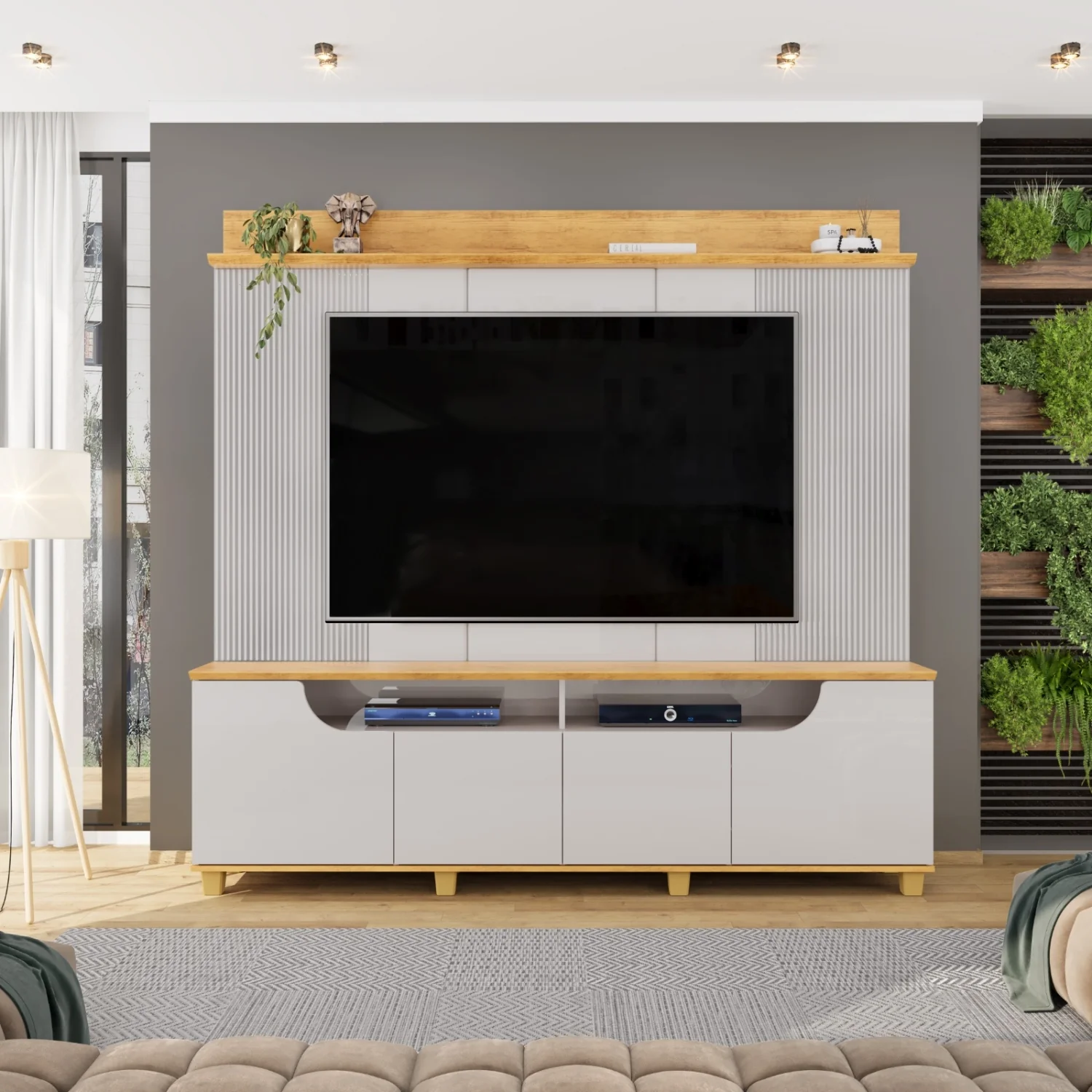 Home Para Tv de até 75" Polegadas Chanfrado Gama Dj Móveis - Image 6