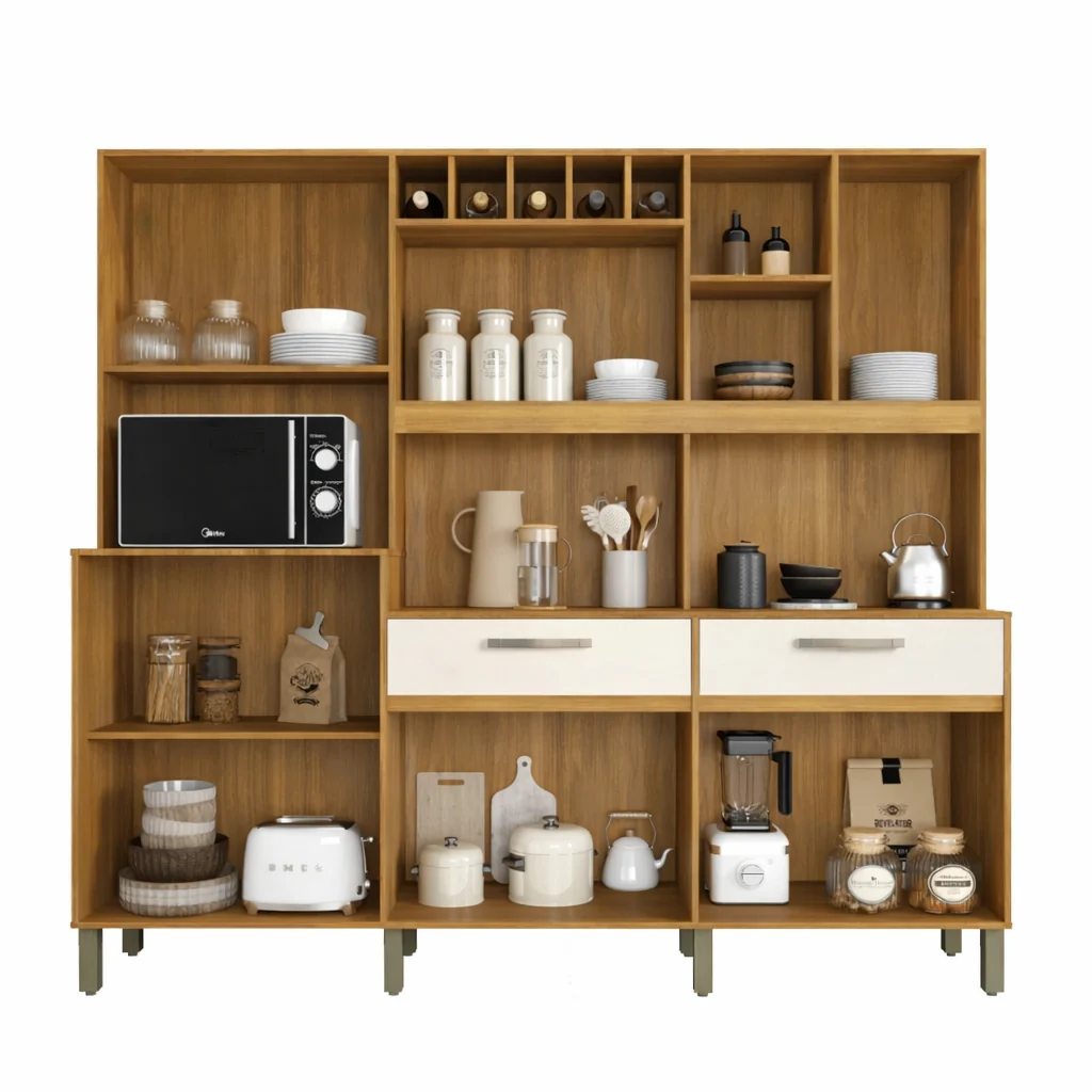 Kit de Cozinha Milano 11 Portas 2 Gavetas e Nichos Fiorello - Image 3