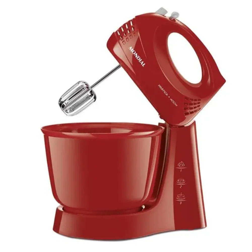 Kit Gourmet Mondial Liquidificador + Batedeira + Espremedor Vermelho KT-105 - Image 4
