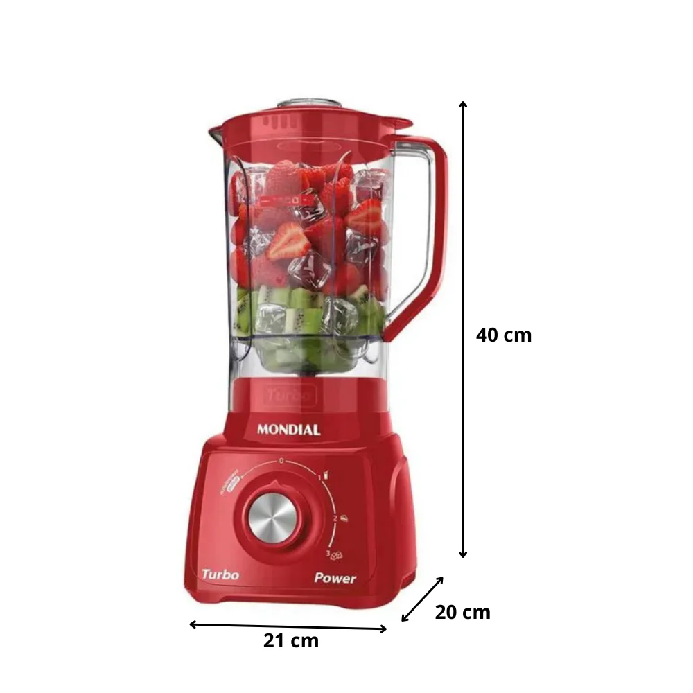 Kit Gourmet Mondial Liquidificador + Batedeira + Espremedor Vermelho KT-105 - Image 5