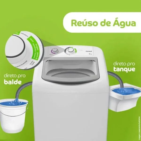 Máquina de Lavar  Automática 9kg CWB09AB  Consul - Image 11