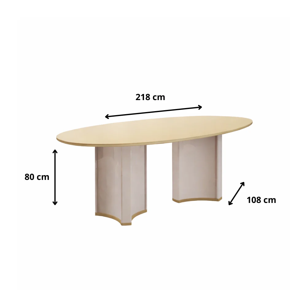 Mesa de Jantar 6 Lugares MDF Liz  DJ Móveis - Image 4