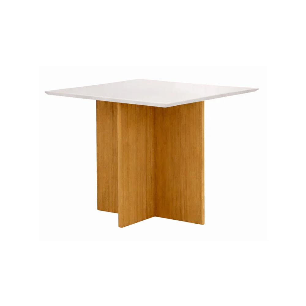 Conjunto Mesa de Jantar 90cm Quadrada Helo Com 4 Cadeiras Linea Poliman - Image 3