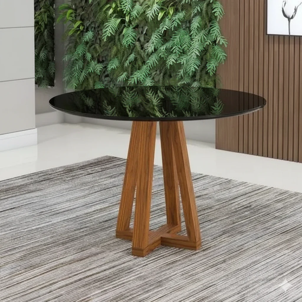 Mesa de Jantar Redonda 90x90 Livia Sonetto - Image 4